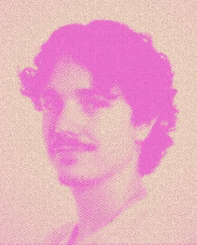 Portrait tramé d'Antoine Duclos.